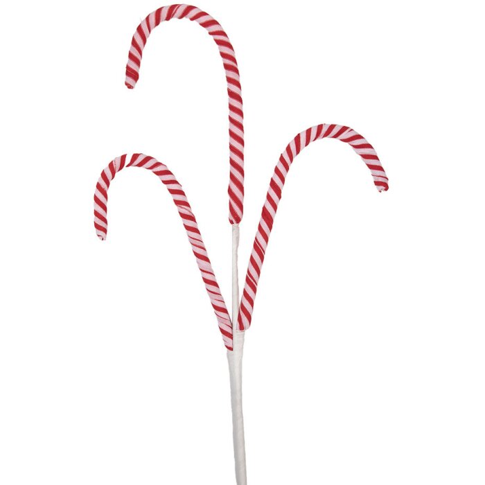 Clayre & Eef 65858 Dekoracja Candy Cane Red White 20x1x70 cm Plastik