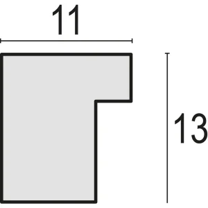 Ramka na zdjęcia ZEP Polysterol Edison White 30x45 cm bez passe-partout