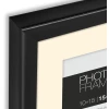 Ramka na zdjęcia ZEP Polysterol Edison Black 30x45 cm bez passe-partout