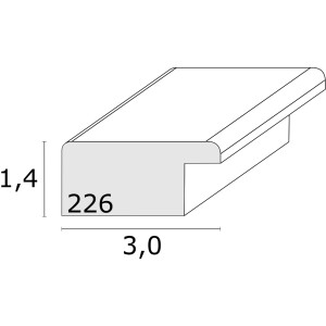 Deknudt S226K4 Ramka na zdjęcia Drewno Czerwona 60,0 x 80,0 cm