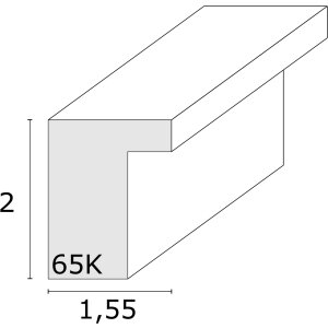 Deknudt S65KK1 Biała ramka na zdjęcia z podwójnym passe-partout na 1 zdjęcie 30x40 cm