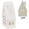 Clayre & Eef 6CE1794 Dekoracja Dom LED Porcelana Beżowa 9x6x15 cm