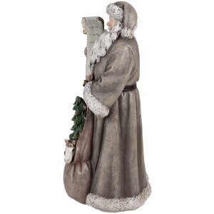 Clayre & Eef 6PR4282 Figurka dekoracyjna Ojciec Gwiazdka szara 22x18x40 cm Classic