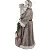 Clayre & Eef 6PR4282 Figurka dekoracyjna Ojciec Gwiazdka szara 22x18x40 cm Classic