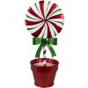 Clayre & Eef 6Y5626 Dekoracja Lollipop Red White Metal 12x9x26 cm