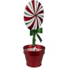 Clayre & Eef 6Y5626 Dekoracja Lollipop Red White Metal 12x9x26 cm