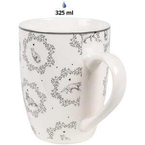 Kubek Clayre & Eef LGCMU 325 ml biało-szara porcelana...