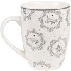 Kubek Clayre & Eef LGCMU 325 ml biało-szara porcelana w stylu wiejskim 12x8x10 cm