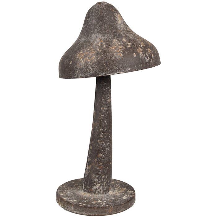 Clayre & Eef 6Y5680 Dekoracja Mushroom Metal Antique Look Ø 14x27 cm Brązowy