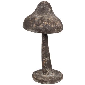 Clayre & Eef 6Y5680 Dekoracja Mushroom Metal Antique Look Ø 14x27 cm Brązowy