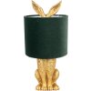 Clayre & Eef 6LMC0099GOVGR Lampa stołowa Rabbit Design Gold Green Ø 20x43 cm E27