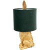 Clayre & Eef 6LMC0099GOVGR Lampa stołowa Rabbit Design Gold Green Ø 20x43 cm E27