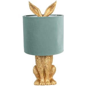 Clayre & Eef 6LMC0099GOVLGR Lampa stołowa Rabbit Gold...