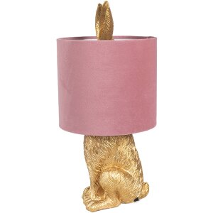 Clayre & Eef 6LMC0099GOVP Lampa stołowa Rabbit Gold...