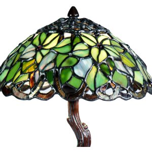 LumiLamp 5LL-6343 Lampa stołowa Tiffany zielona...