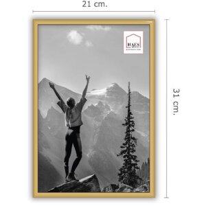 Haes Deco EF4G Easy Frame Plastikowa ramka na zdjęcia złota 20x30 cm