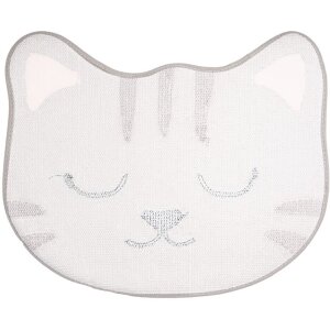 Clayre & Eef BM0012 Mata do kąpieli Cat Grey 60x50 cm