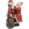 Clayre & Eef 6PR2780GG Dekoracja świąteczna Santa & Mrs Claus 10x10x16 cm