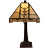 LumiLamp 5LL-5450 Lampa stołowa Tiffany 23x23x38 cm E14 max 40W beżowa