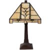 LumiLamp 5LL-5450 Lampa stołowa Tiffany 23x23x38 cm E14 max 40W beżowa