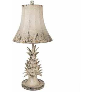 Clayre & Eef 6LMC0093 Lampa stołowa Antique Beige...