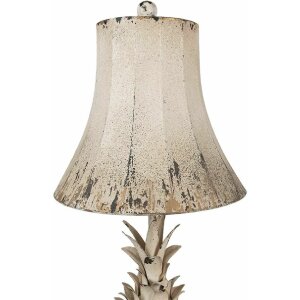 Clayre & Eef 6LMC0093 Lampa stołowa Antique Beige Ø 30x64 cm E27 max 60W