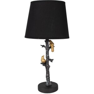 Clayre & Eef 6LMC0094 Lampa stołowa czarna Ø...