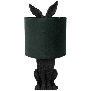 Clayre & Eef 6LMC0099ZVGR Lampa stołowa Rabbit Black...