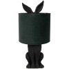 Clayre & Eef 6LMC0099ZVGR Lampa stołowa Rabbit Black Green Ø20x43 cm E27 60W