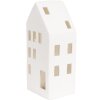 Clayre & Eef 6CE1793 Porcelanowy domek LED 7x6x15 cm Biały