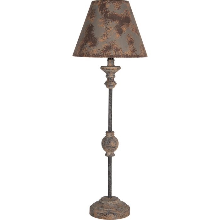 Clayre & Eef 5LMC0045 Lampa stołowa Ø24x69 cm E27 max 1x60W Brązowy