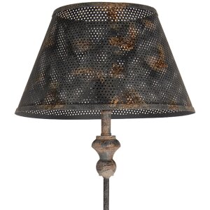 Clayre & Eef 5LMC0046 Lampa stołowa Ø36x94cm brązowy szary żelazo drewno E27/max 60W