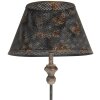 Clayre & Eef 5LMC0046 Lampa stołowa Ø36x94cm brązowy szary żelazo drewno E27/max 60W