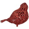 Clayre & Eef 65779 Dekoracja Bird Red 16x6x6 cm Styl wiejski