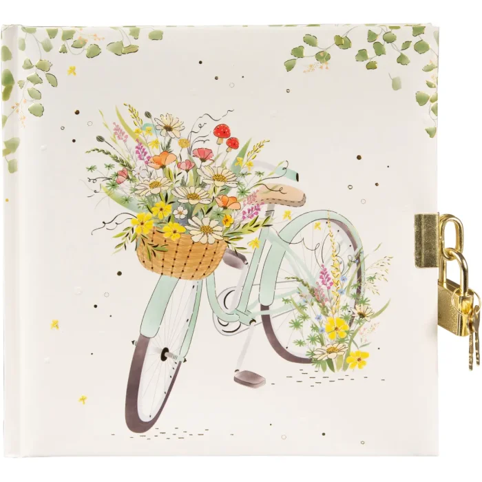 Pamiętnik Goldbuch Flowery Bike 16x16 cm 96 stron