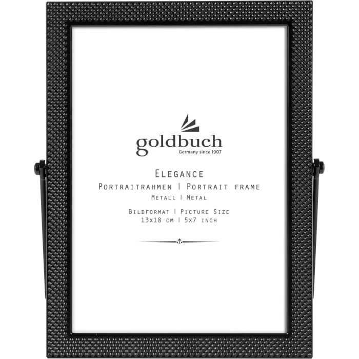 Metalowa ramka na zdjęcia Goldbuch Elegance Black 13x18 cm