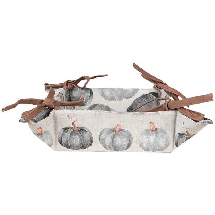 Clayre & Eef CSP47 Koszyk na chleb Pumpkin Design 35x35x8 cm