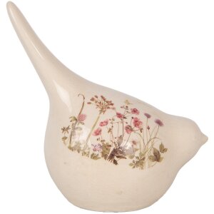 Clayre & Eef 6CE1954L Dekoracja Bird Beige Pink...