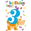 Artebene Card Embossing-3rd Happy Birthday-Kids