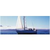 Art Plain Card Sailboat-21x8 cm