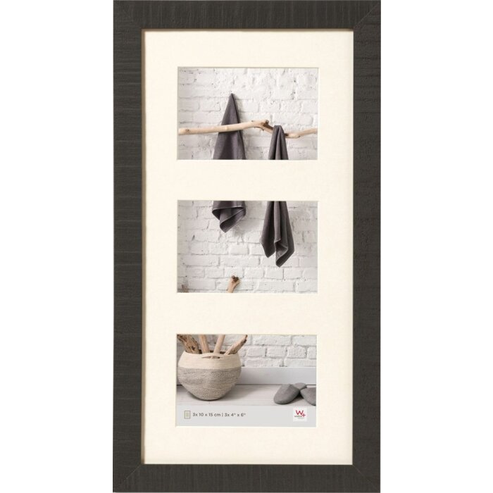 Walther Gallery Frame Home 3 zdjęcia 13x18 czarne (30x55,3 cm)