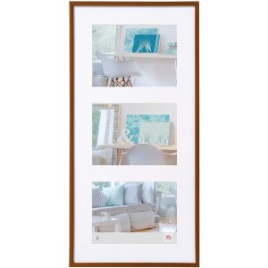 Walther Gallery Frame New Lifestyle 3 zdjęcia 13x18 brąz...