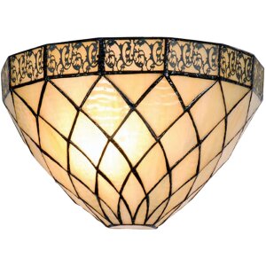 filigranowa lampa ścienna Tiffany Ø 30 cm