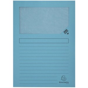 pakiet 25 teczek Forever A4 Window Folders - Light Blue