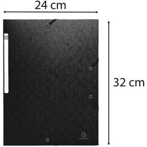 Exacompta Folder 3 klapy Scotten Manila Karton 400g A4 czarny