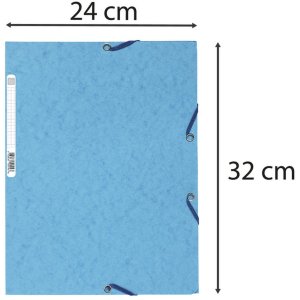 Teczka kolekcjonerska z gumka, 3 klapki i etykieta z kartonu Manila 400g Nature Future, do formatu din a4 w róznych kolorach