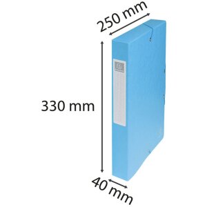 Archive Box Exabox Spine 40mm Label Manila Cardboard Nature Future DIN A4 Turquoise