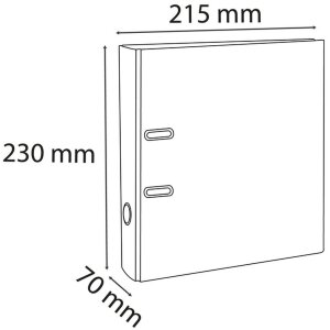 Folder Standard cloud marmurkowy, z 2 ringami, grzbiet 70 mm, do formatu DIN A5 szary