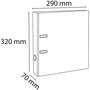 Teczka A4 Premium 70mm pomarańczowa