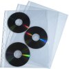 Opakowanie 10 torebek ochronnych, perforowanych, z gładkiego, wysokiej jakości PP 110?, 3 przegrody na CD-DVD, dla formatu DIN A4